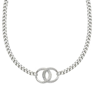 STAINLESS STEEL "INFINITY" NECKLACE, INTENSITY