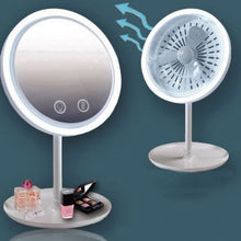 Fan LED Light Makeup Mirror